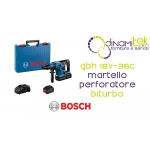 GBH 18V-36C SDS MAX 7J TWIN TURBO HAMMER DRILL WITH 2X8AH BATTERIES (0.611.915.002) Dinamitek 1
