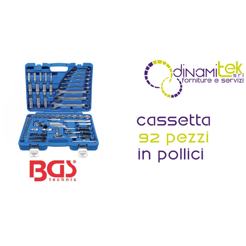 JEU DE DOUILLES EN POUCES 92 PIèCES - | FERMEC BGS2299 BGS TECHNIC Dinamitek 1