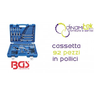 92-TEILIGER ZOLL-STECKSCHLüSSELSATZ - | FERMEC BGS2299 BGS TECHNIC Dinamitek 1