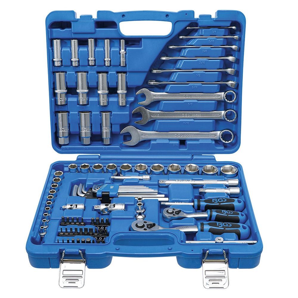 JEU DE DOUILLES EN POUCES 92 PIèCES - | FERMEC BGS2299 BGS TECHNIC Dinamitek 4