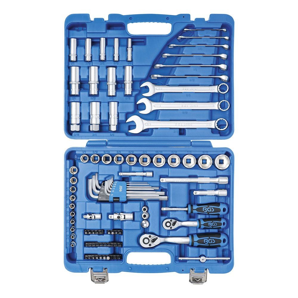 JEU DE DOUILLES EN POUCES 92 PIèCES - | FERMEC BGS2299 BGS TECHNIC Dinamitek 2