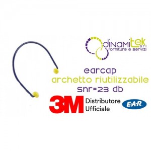 EARCAPS-ARCHETTO AURICOLARE RIUTILIZZABILE EC-01-000 3M Dinamitek 1
