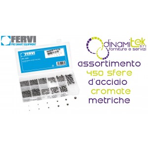 FERVI 0116 ASSORTIMENTO SFERE ACCIAIO CROMATE METRICHE Dinamitek 1