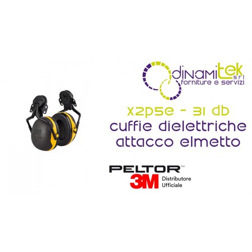 3M X2P5E CUFFIE AURICOLARI DIELETTRICHE ATTACCO ELMETTO Dinamitek 1