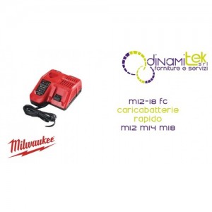 MILWAUKEE M12-18 FC CARICABATTERIE RAPIDO M12 M14 M18 Dinamitek 1