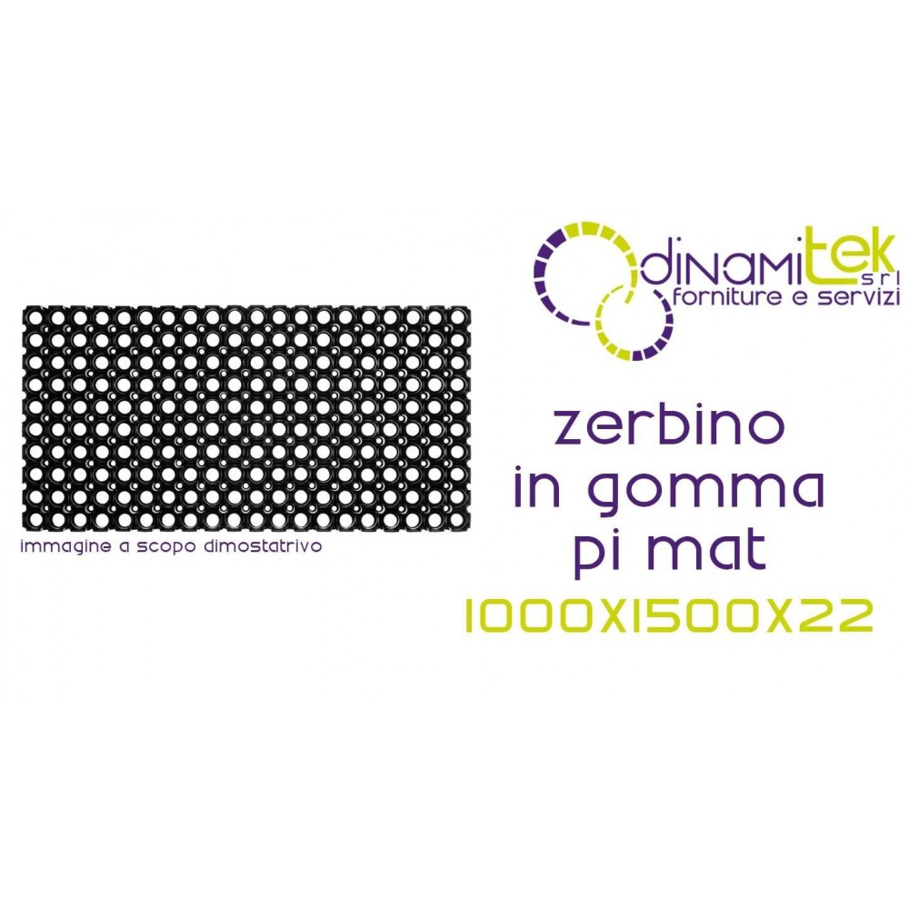 ZERBINO IN GOMMA PI MAT 1000X1500X22 Dinamitek 1