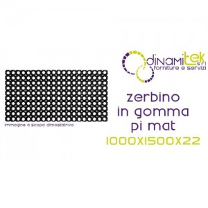 ZERBINO IN GOMMA PI MAT 1000X1500X22 Dinamitek 1