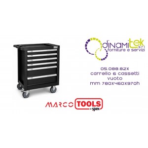 SPIN 05.088.82X CARRELLO 6 CASSETTI VUOTO mm 780x460x970h Dinamitek 1