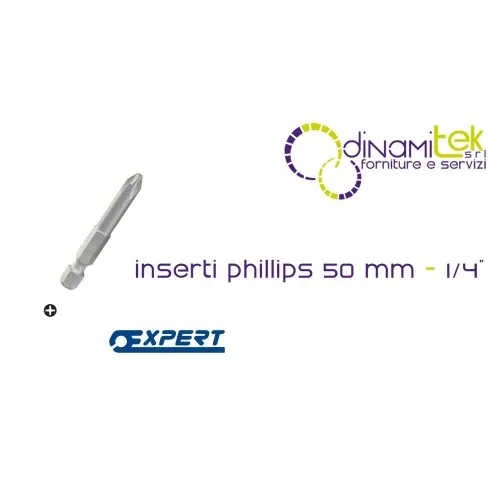 E113692 INSERTA PHILLIPS® 50 MM - 1/4" PASTORINO EXPERTO
