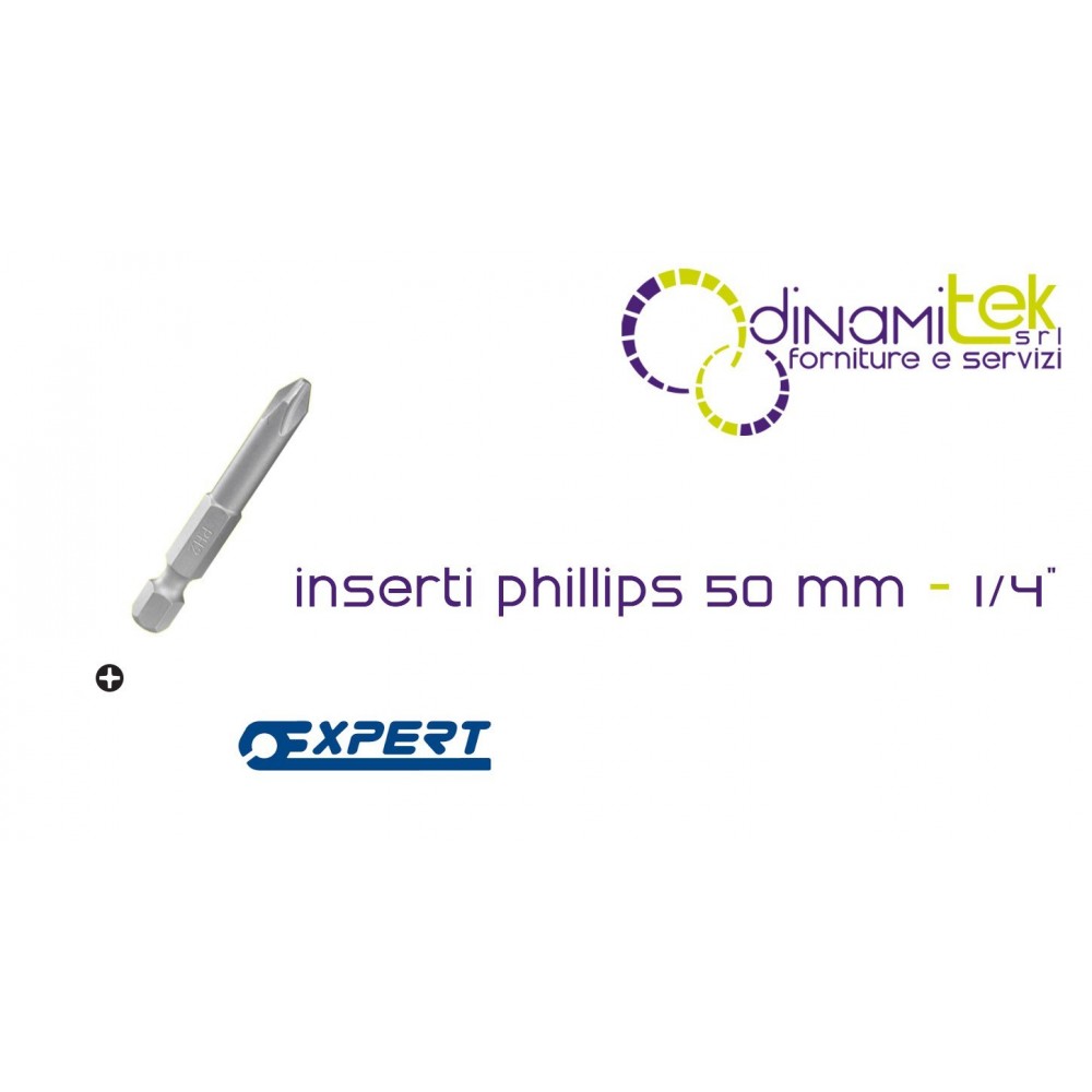 E113692 INSERTS PHILLIPS® 50 MM - 1/4" PASTORINO EXPERT Dinamitek 1