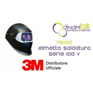 3M SPEEDGLAS 751120 ELMETTO PER SALDATURA SERIE 100 NERO CON FILTRO 100V Dinamitek 1