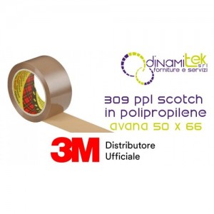 309 PPL SCOTCH NASTRO IN POLIPROPILENE AVANA-50 X 66 3M Dinamitek 1