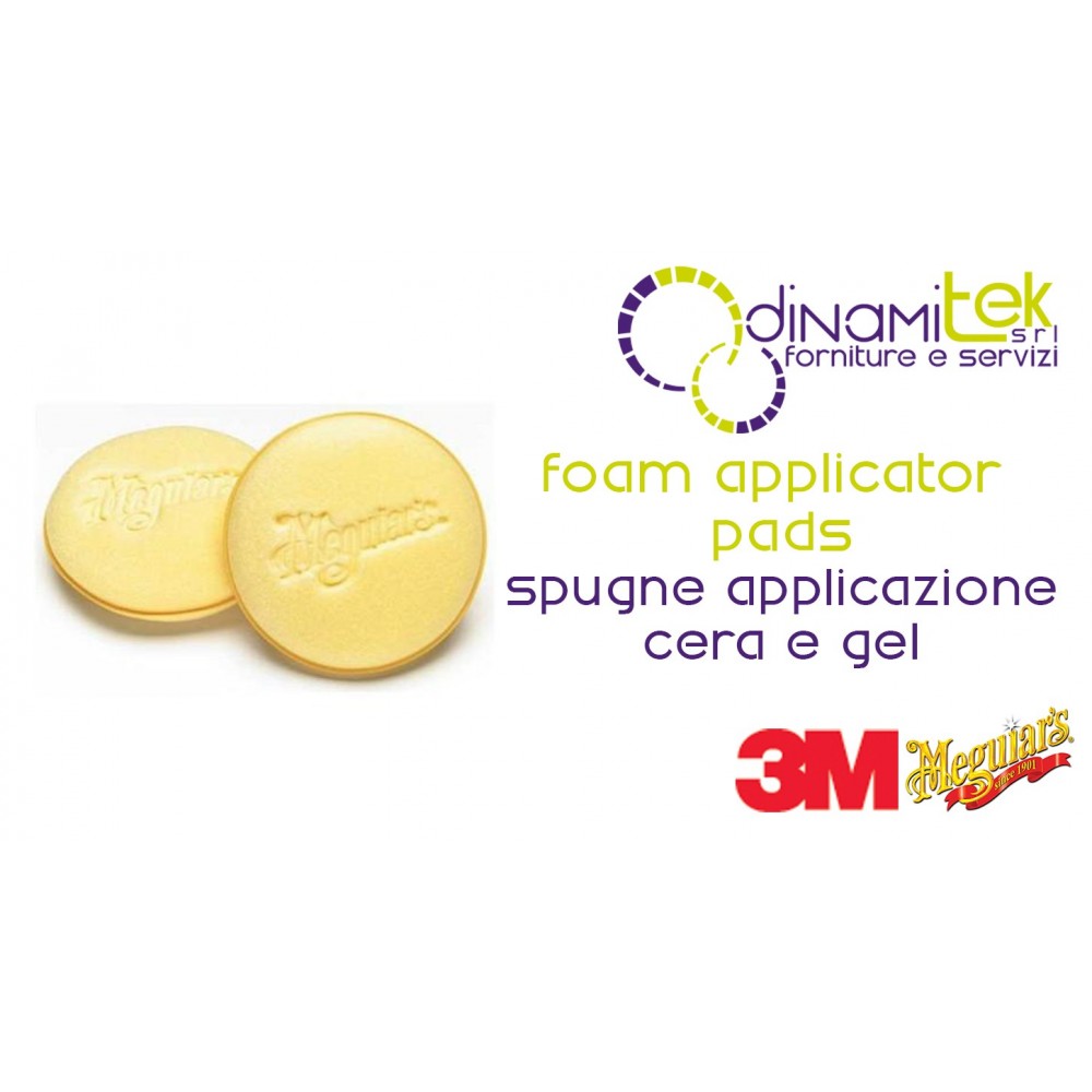 FOAM APPLICATOR PADS-SPUGNA PER AUTO ULTRAMORBIDA 2 PEZZI 3M Dinamitek 1