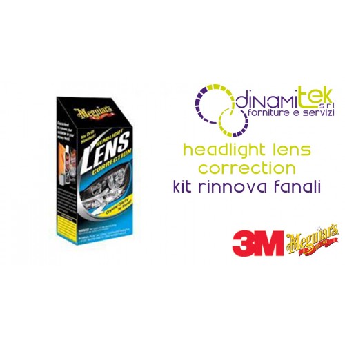 HEADLIGHT LES CORRECTION-KIT RINNOVA FANALI PER AUTO 3 PZ 3M Dinamitek 1