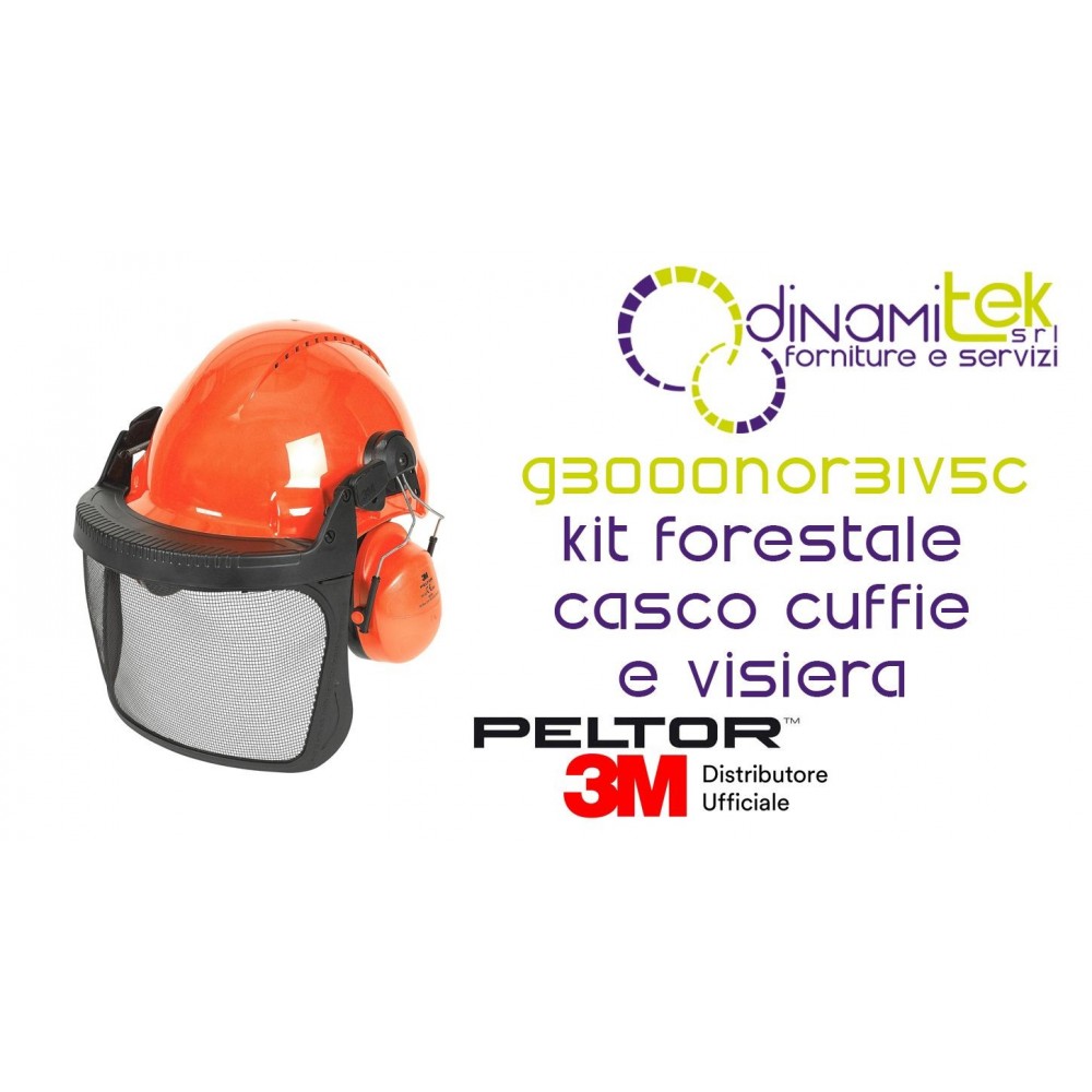 G3000NOR31V5C KIT FORESTALE CON ELMETTO G3000 ARANCIONE
