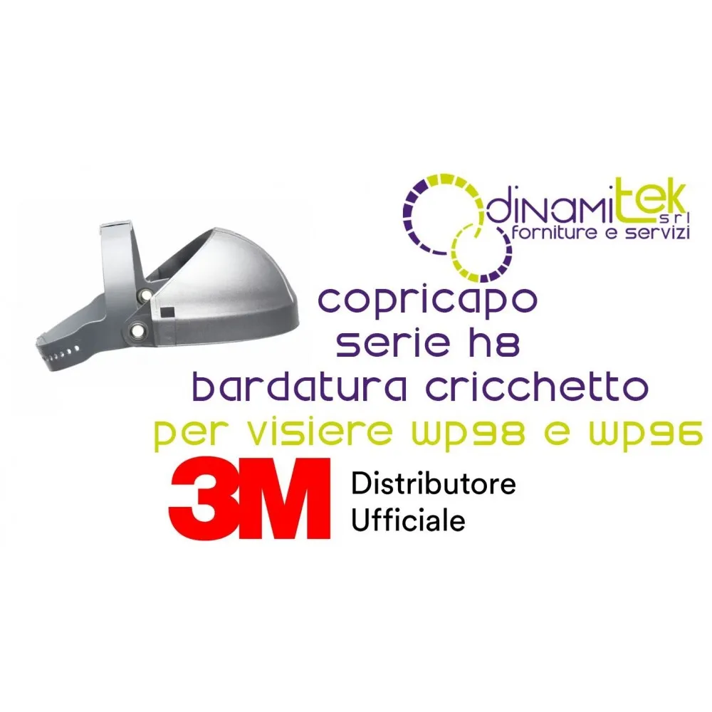 3M 82501-00000CP COPRICAPO SERIE H8 BARDATURA CON CRICCHETTO Dinamitek 1