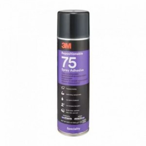 3M 66396 SPRAY 75 ADESIVO RIPOSIZIONABILE TRASPARENTE 500 ml Dinamitek 2