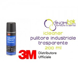3M ICLEANER PULITORE INDUSTRIALE TRASPARENTE A BASE DI AGRUMI 200 ML Dinamitek 1