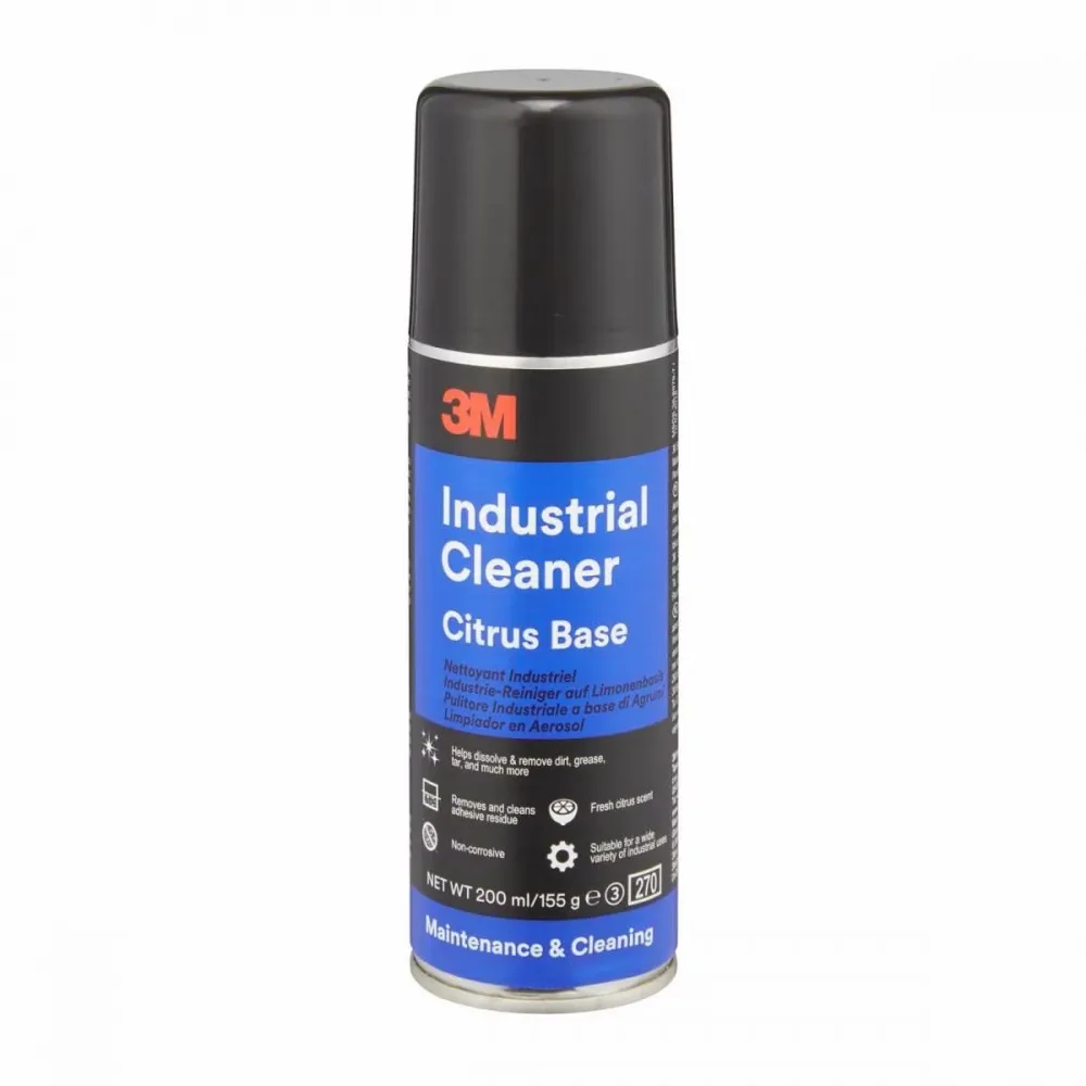3M ICLEANER PULITORE INDUSTRIALE TRASPARENTE A BASE DI AGRUMI 200 ML Dinamitek 2