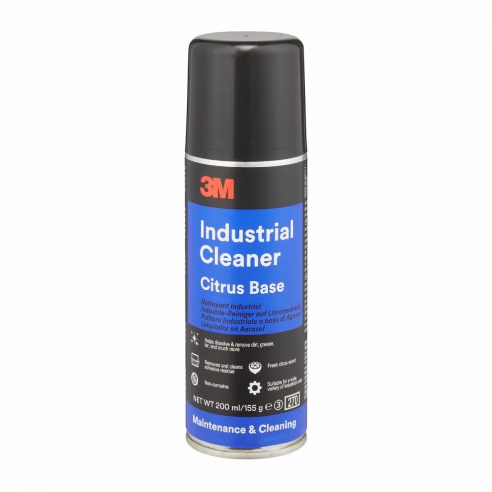 3M ICLEANER PULITORE INDUSTRIALE TRASPARENTE A BASE DI AGRUMI 200 ML Dinamitek 2