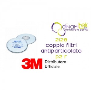 3M 2128 COPPIA FILTRI ANTIPARTICOLATO P2 R Dinamitek 1