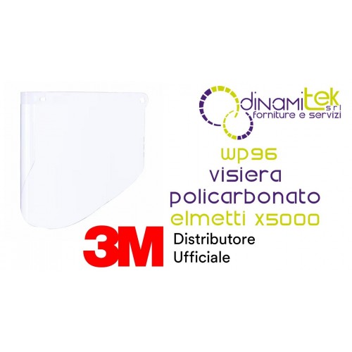 3M WP96 VISIERA SERIE WP POLICARBONATO TRASPARENTE Dinamitek 1