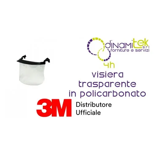 3M 4H VISIERA DI RICAMBIO TRASPARENTE IN POLICARBONATO Dinamitek 1