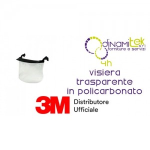 3M 4H VISIERA DI RICAMBIO TRASPARENTE IN POLICARBONATO Dinamitek 1