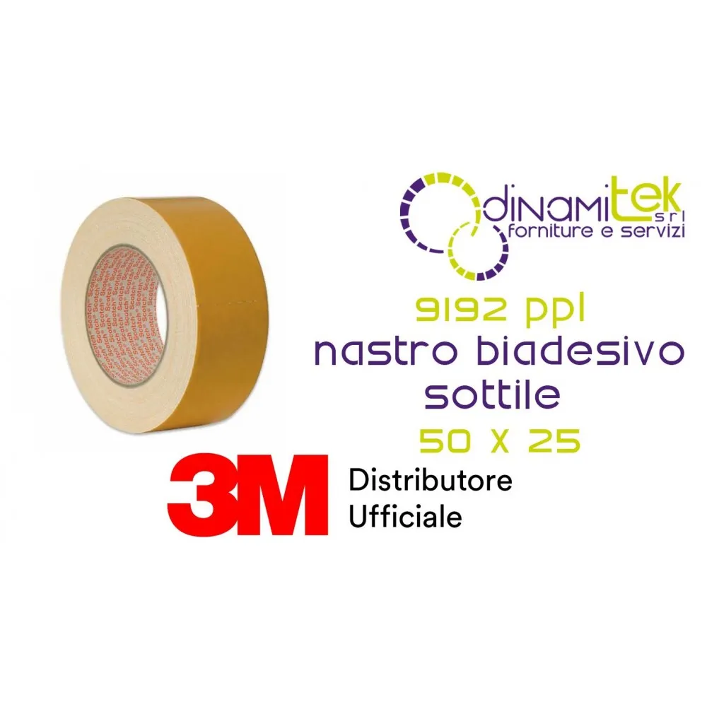 9192 PPL-NASTRO BIADESIVO SOTTILE 50 X 25 3M Dinamitek 1