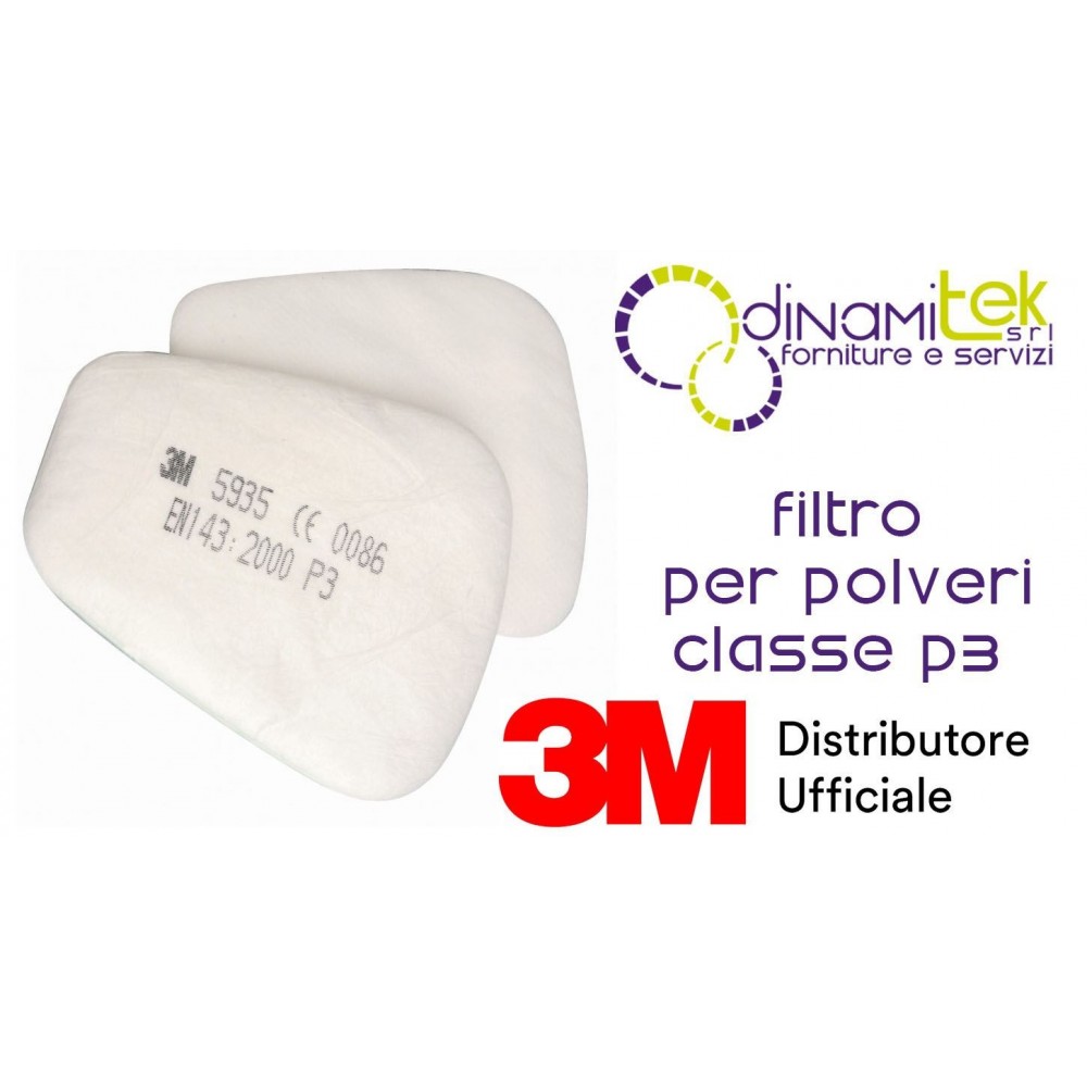 5935 COPPIA FILTRI PER POLVERI CLASSE P3 3M Dinamitek 1