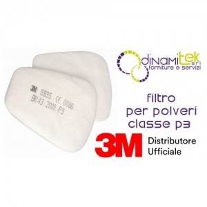 5935 COPPIA FILTRI PER POLVERI CLASSE P3 3M Dinamitek 1