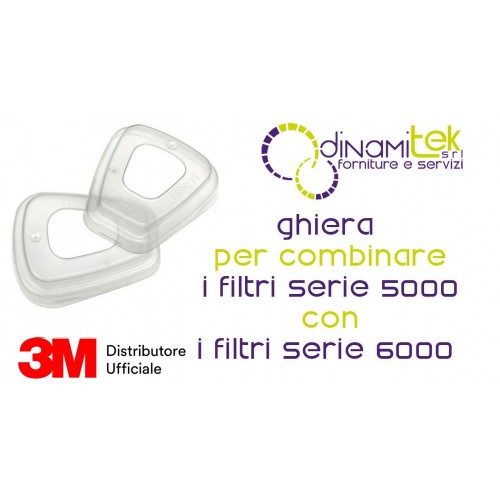 501 GHIERE PER COMBINARE FILTRI SERIE 5000 CON FILTRI SERIE 6000 3M Dinamitek 1