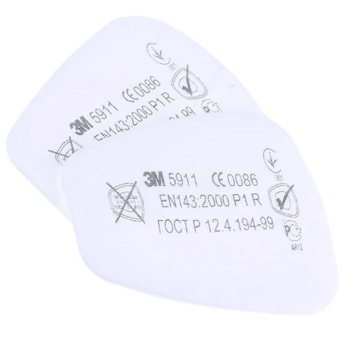 3M 5911 COPPIA FILTRI ANTIPARTICOLATI PER POLVERI CLASSE P1 R Dinamitek 2