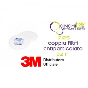 3M 2125 COPPIA FILTRI ANTIPARTICOLATO P2 R Dinamitek 1