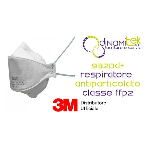 9320D+ MASQUE RESPIRATOIRE JETABLE AURA FFP2 SANS VALVE 3M