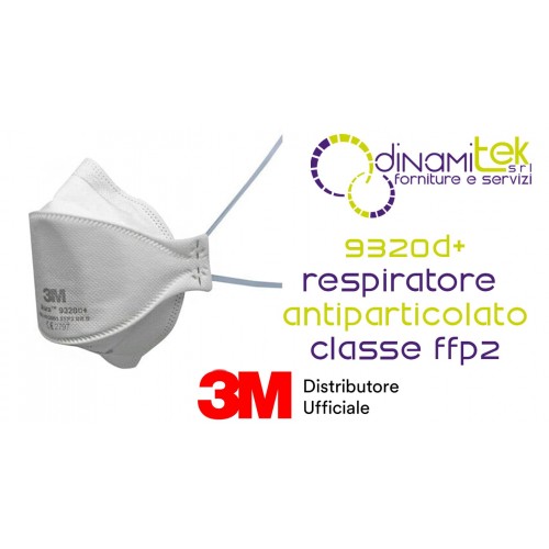 MASQUE RESPIRATOIRE JETABLE à PARTICULES AURA 9320D+ FFP2 SANS VALVE 3M