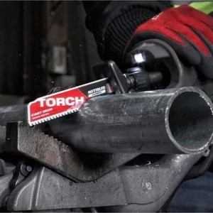 MILWAUKEE TCT TORCH NITRUS 150MM X 8 TPI LAME DEMOLIZIONE METALLO TORCH™ NITRUS CARBIDE™ DENTI IN CARBURO 5 PZ Dinamitek 4