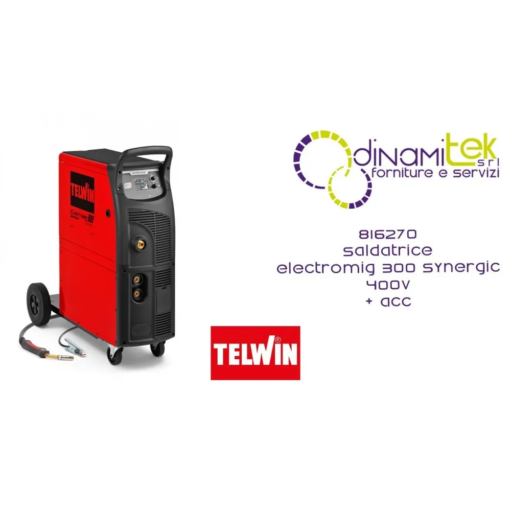 TELWIN 816270 ELECTROMIG 300 SYNERGIC 400V ACC Dinamitek 1