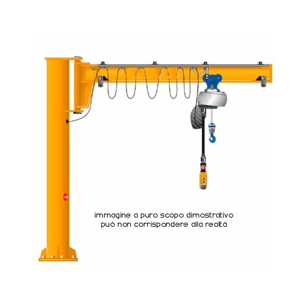 GRúA PLUMA DE COLUMNA EN VOLADIZO DE 3 M DE ALTO.S.CARLO SAPORITI Dinamitek 4