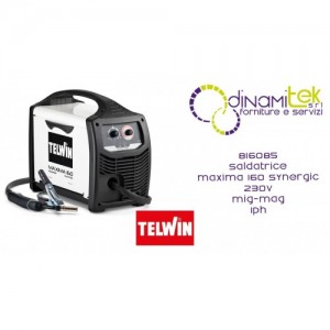 TELWIN 816085 SALDATRICE MAXIMA 160 SYNERGIC 230V MIG-MAG 1PH Dinamitek 1