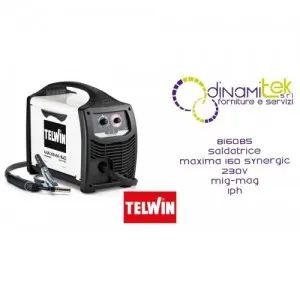TELWIN 816085 SALDATRICE MAXIMA 160 SYNERGIC 230V MIG-MAG 1PH Dinamitek 1