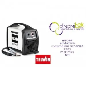 TELWIN 816086 SALDATRICE MAXIMA 190 SYNERGIC 230V MIG-MAG 1PH Dinamitek 1