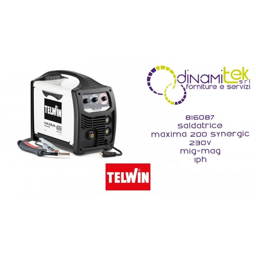 816087 SALDATRICE MAXIMA 200 SYNERGIC 230V MIG-MAG 1PH TELWIN