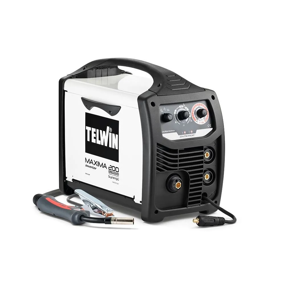 TELWIN 816087 SALDATRICE MAXIMA 200 SYNERGIC 230V MIG-MAG 1PH Dinamitek 2