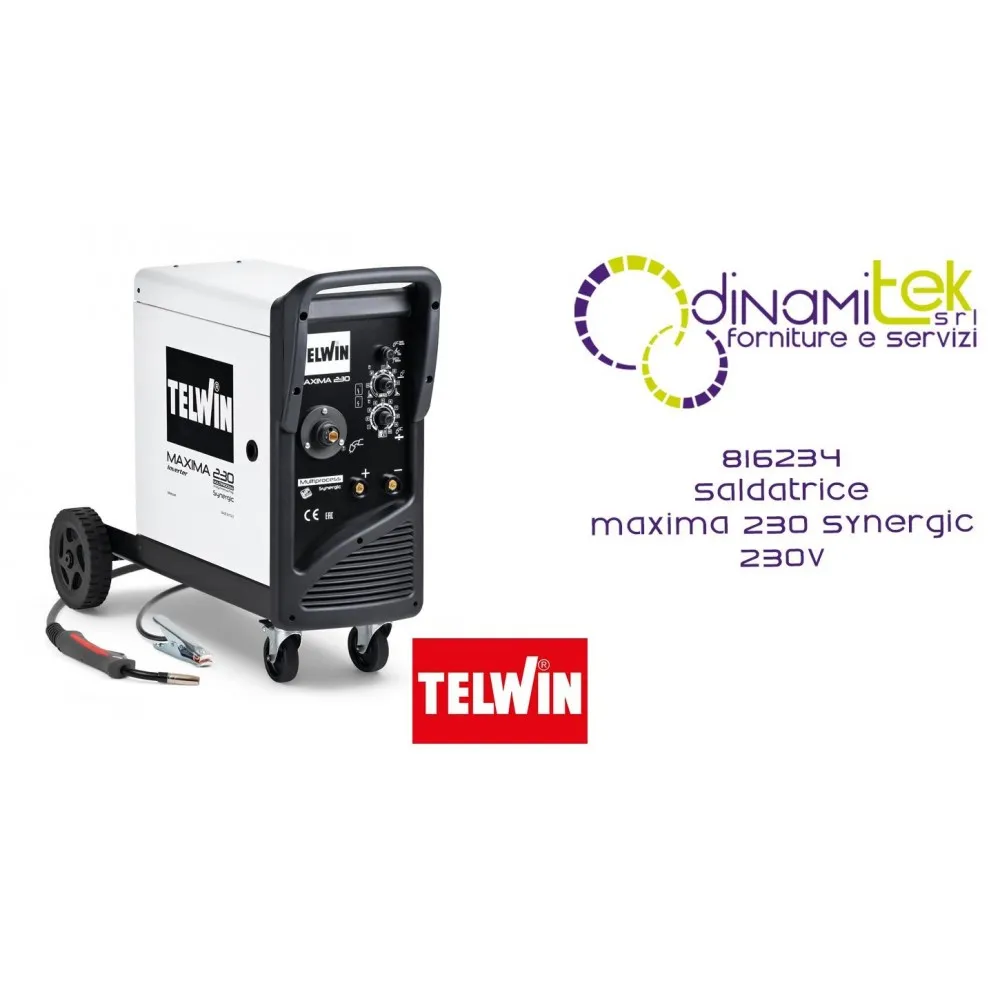 TELWIN 816234 SALDATRICE MAXIMA 230 SYNERGIC 230V Dinamitek 1