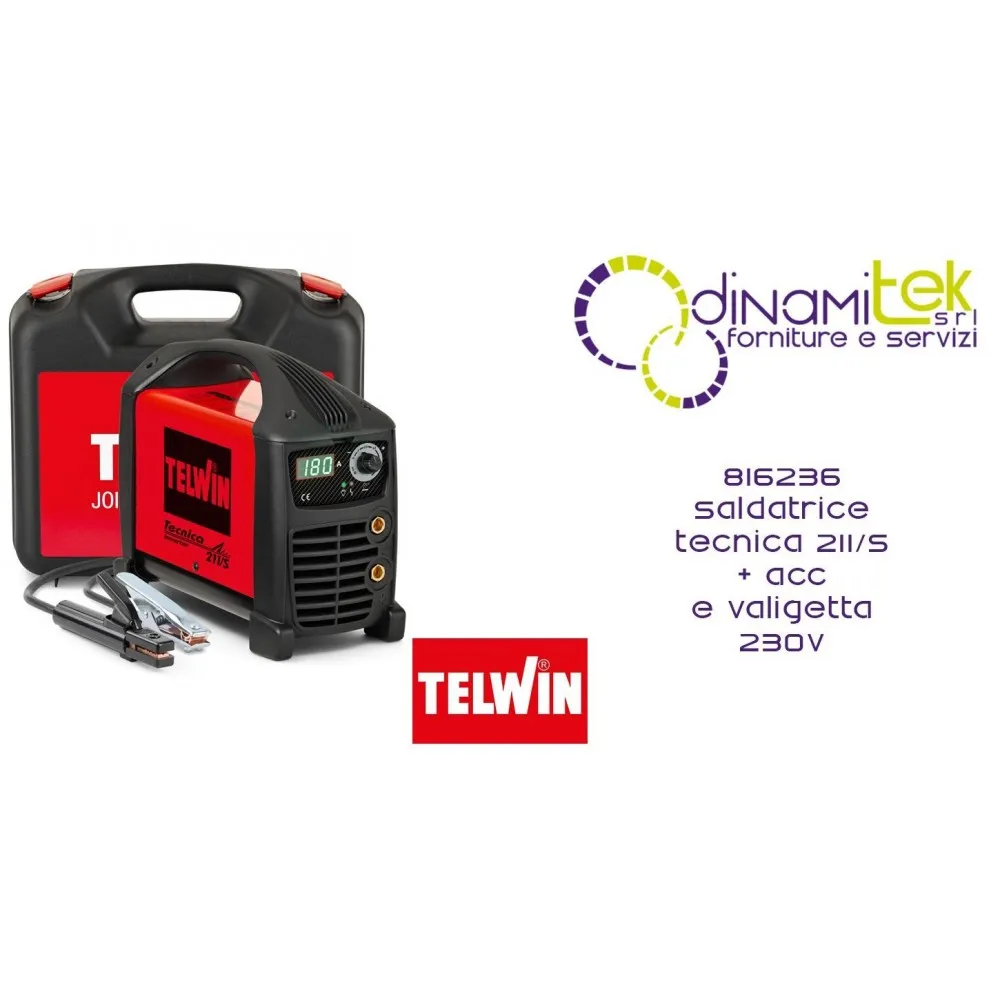 TELWIN 816236 SALDATRICE TECNICA 211-S ACC E VALIGETTA 230V Dinamitek 1