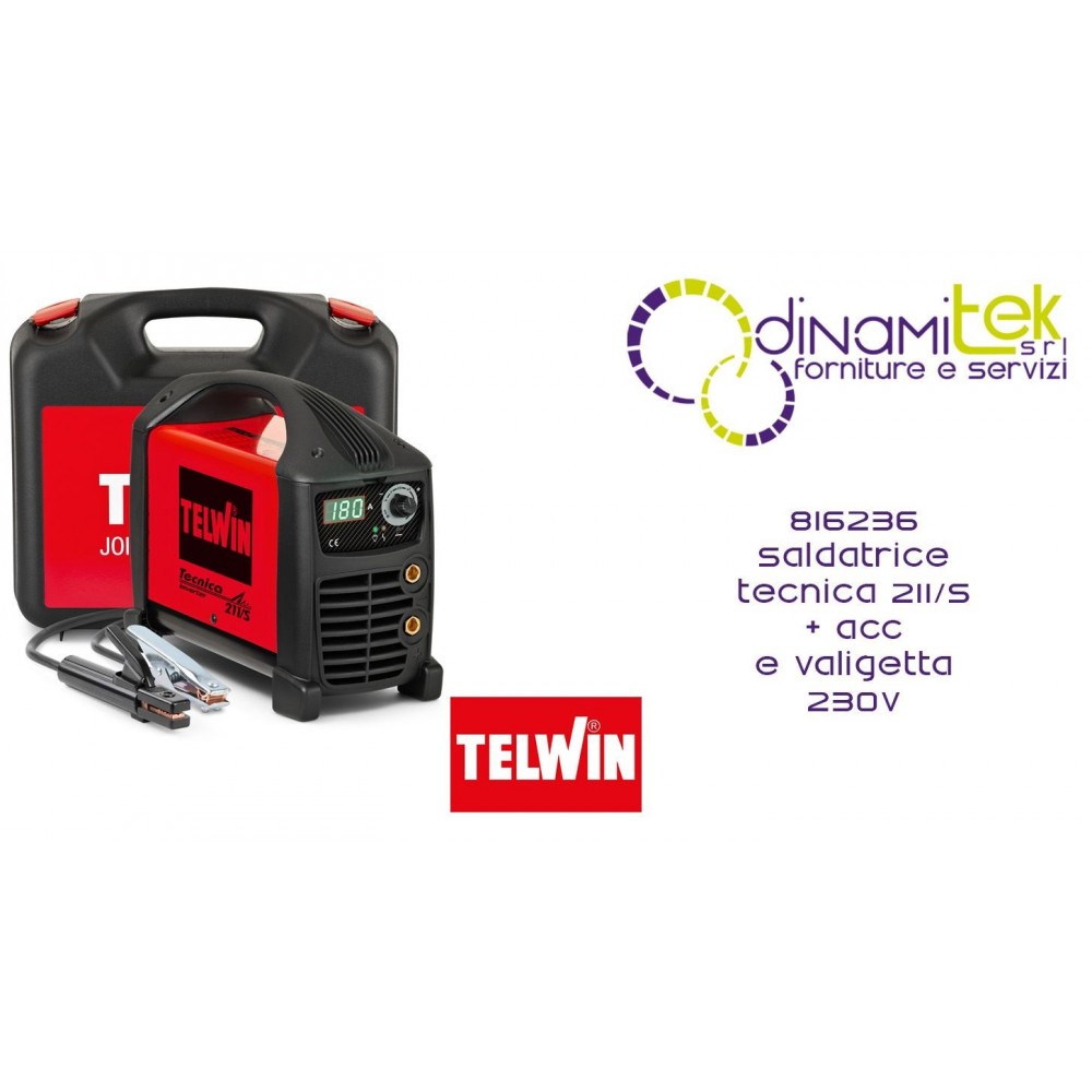 TELWIN 816236 SALDATRICE TECNICA 211-S ACC E VALIGETTA 230V Dinamitek 1