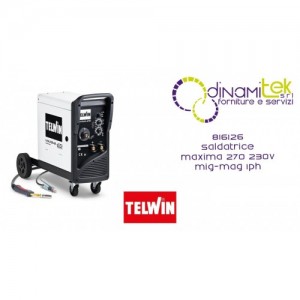 TELWIN 816126 SALDATRICE MAXIMA 270 230V MIG-MAG 1PH Dinamitek 1
