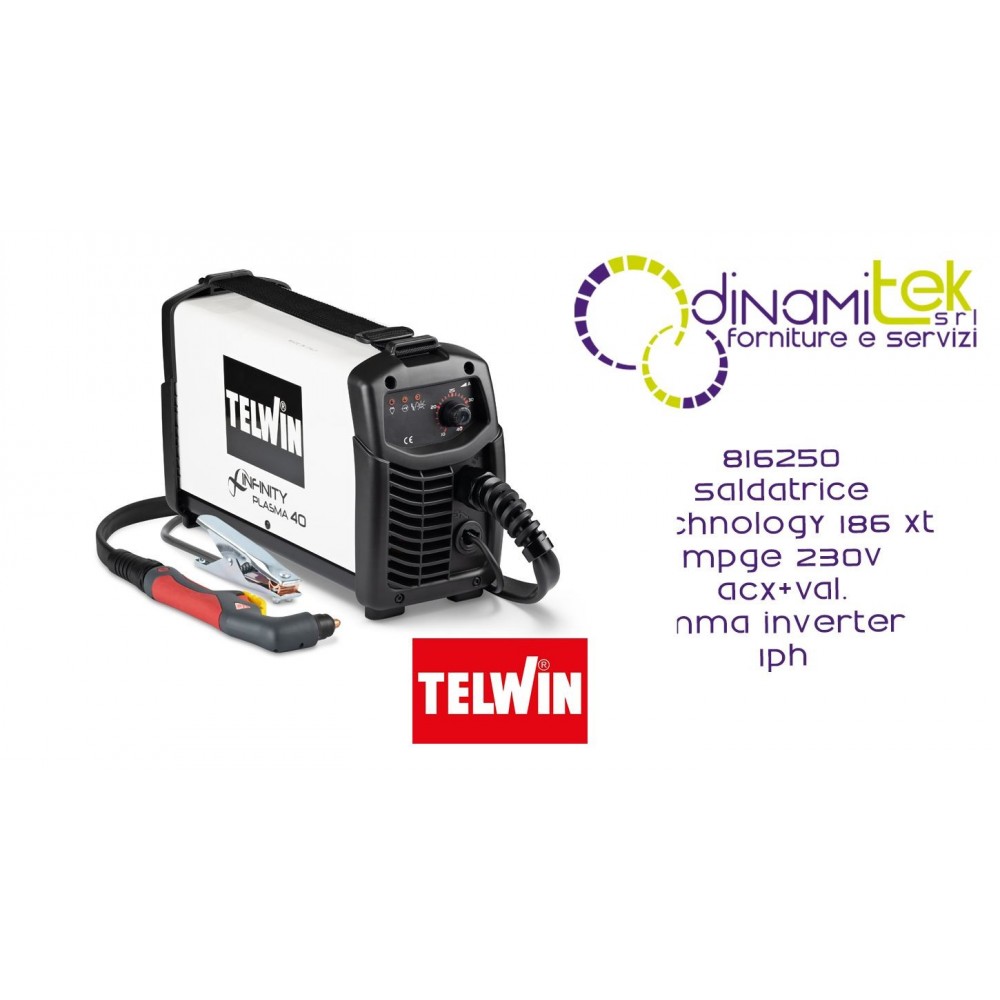 TELWIN 816145 INFINITY PLASMA 40  230V TAGLIO AL PLASMA 1PH Dinamitek 1