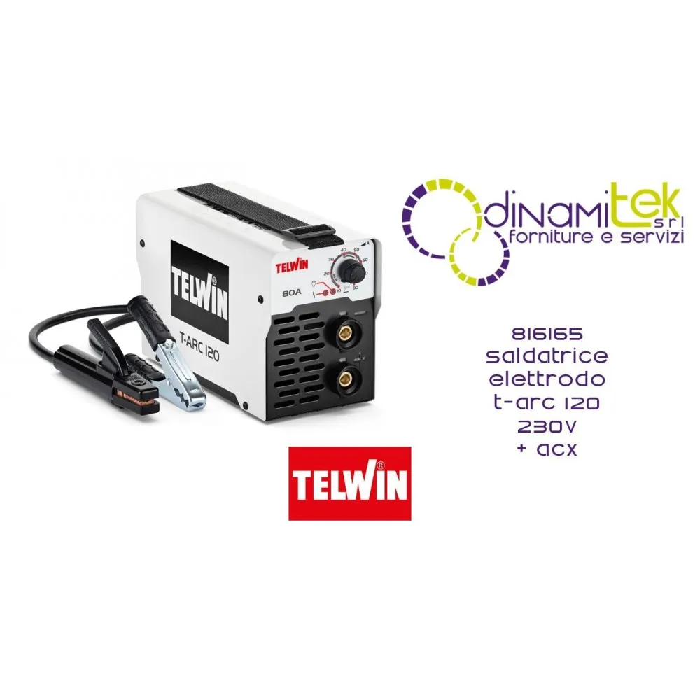 TELWIN 816165 SALDATRICE ELETTRODO T-ARC 120 230V ACX Dinamitek 1